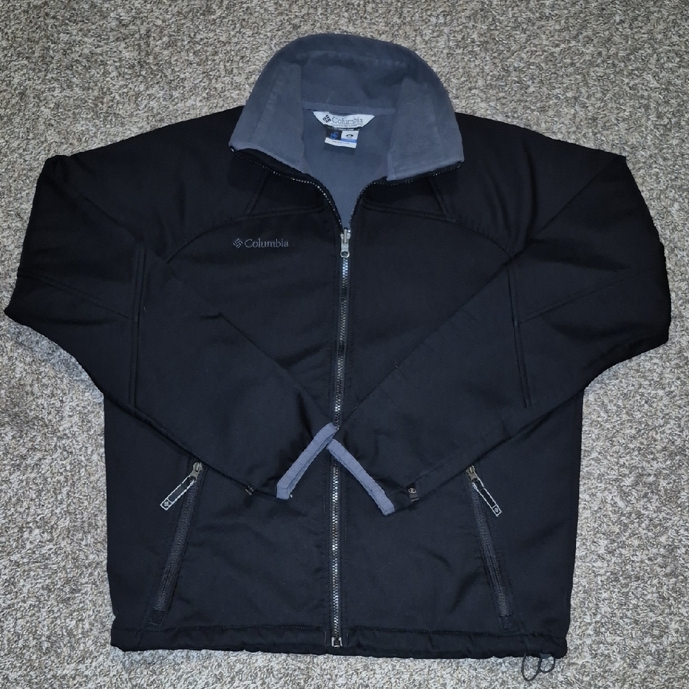 Columbia Softshell Black Performance Jacket With … - image 1